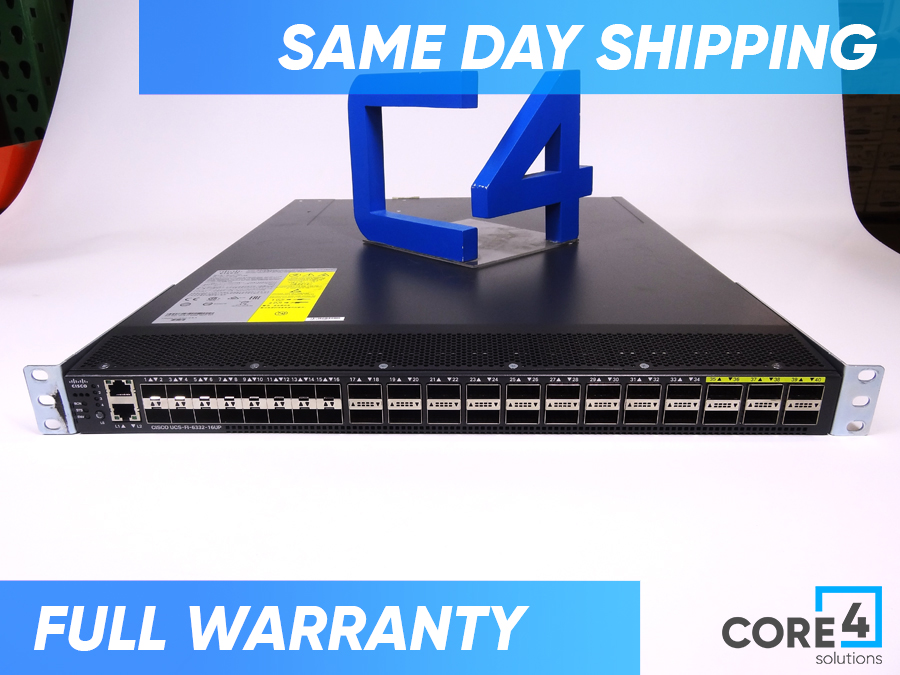CISCO UCS-FI-6332-16UP UCS 6332-16UP 1RU FI/NO PSU/24 QSFC