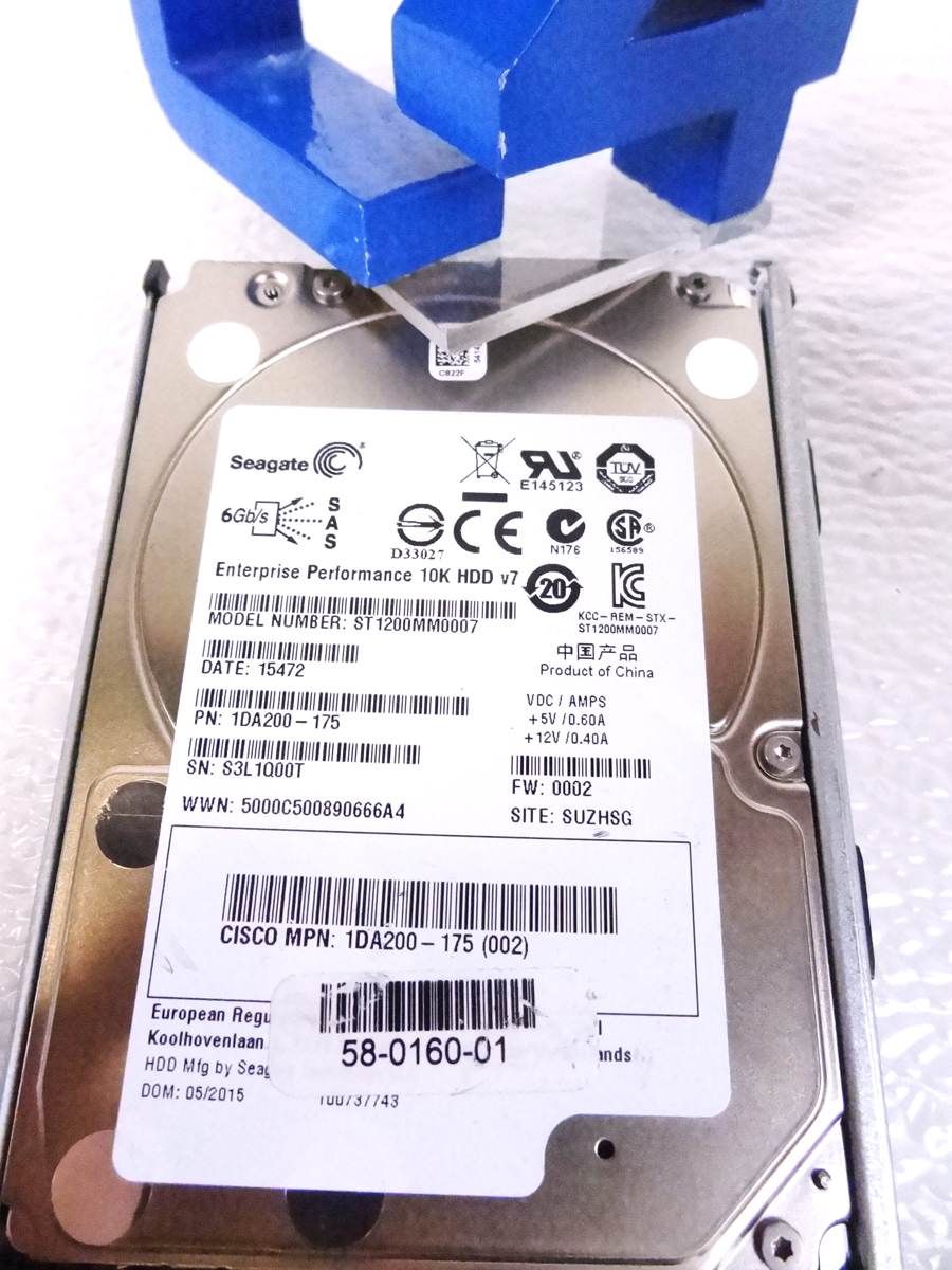 CISCO UCS-HD12T10KS2-E 1.2TB 10K 6GBPS SAS SFF HDD