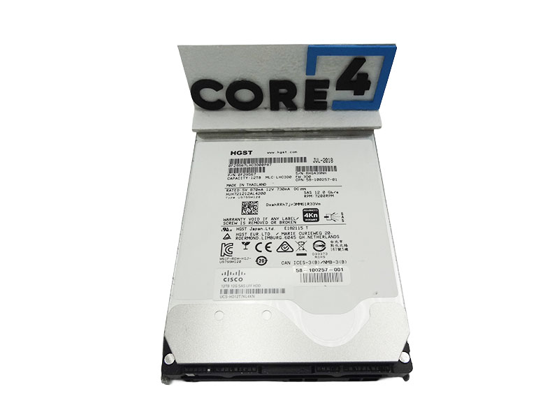 CISCO UCS-HD12T7KL4KN 12TB 12G SAS 7.2K LFF12TB 12G SAS 7.2K LFF