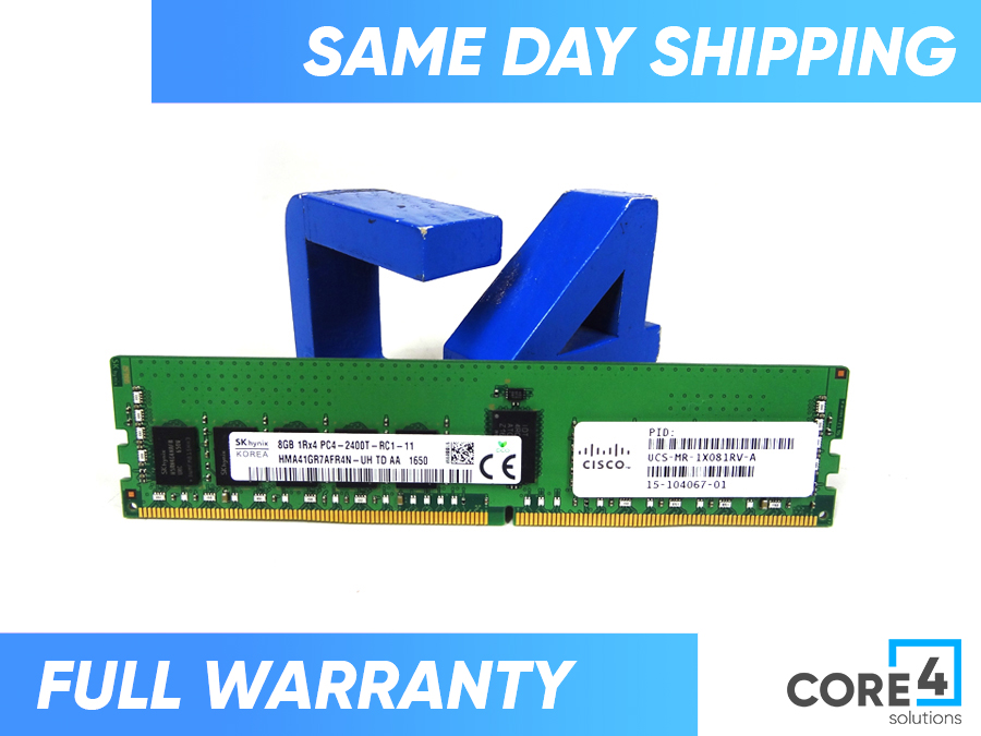 CISCO UCS-MR-1X081RV-A 8GB DDR4 SDRAM MEMORY MODULEM