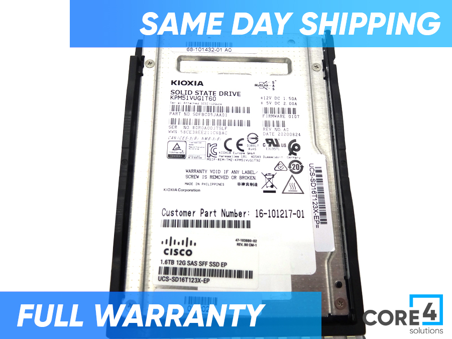 CISCO UCS-SD16T123X-EP 1.60 TB SOLID STATE DRIVE