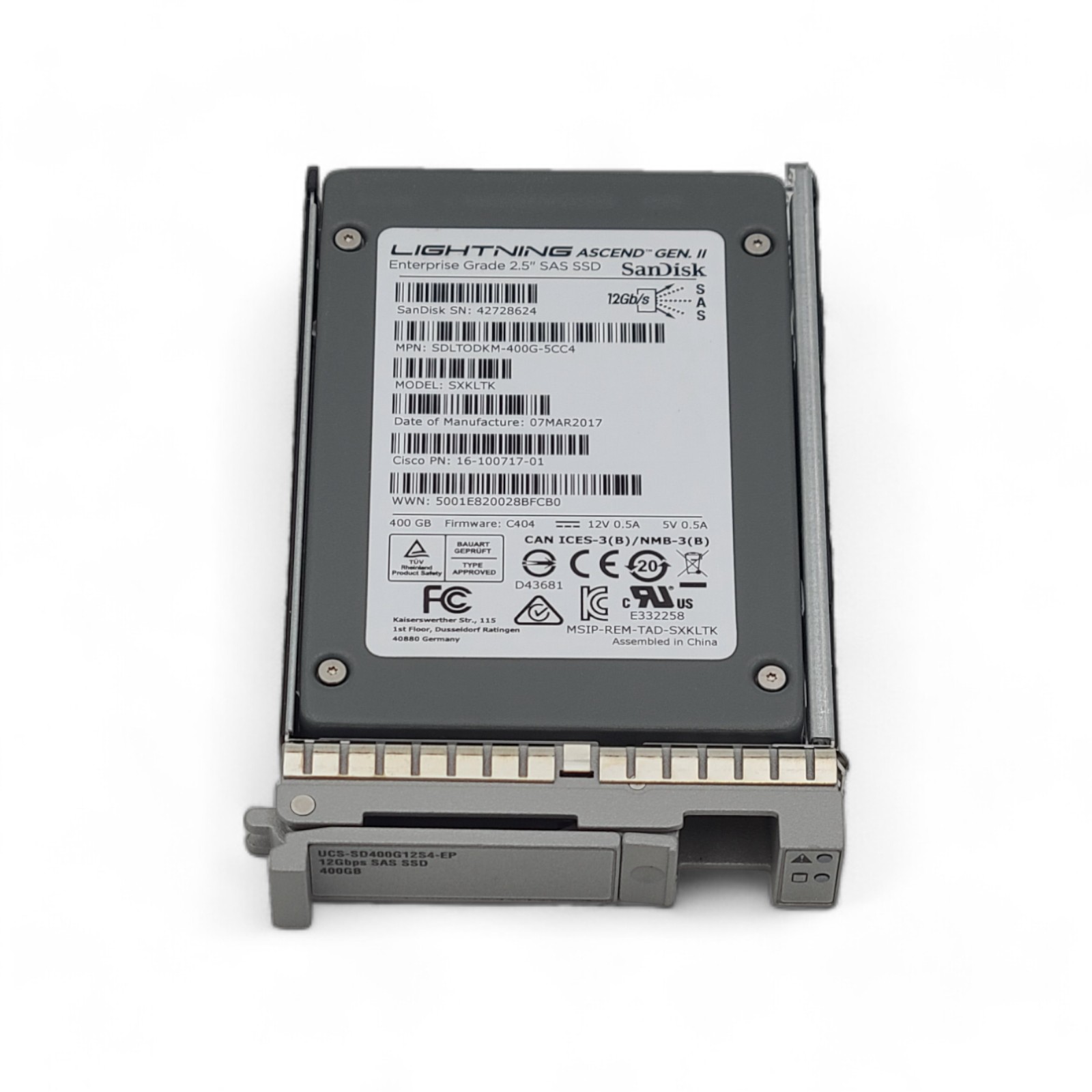 CISCO UCS-SD400G12S4-EP UCS-SD400G12S4-EP CISCO 400GB ENTER