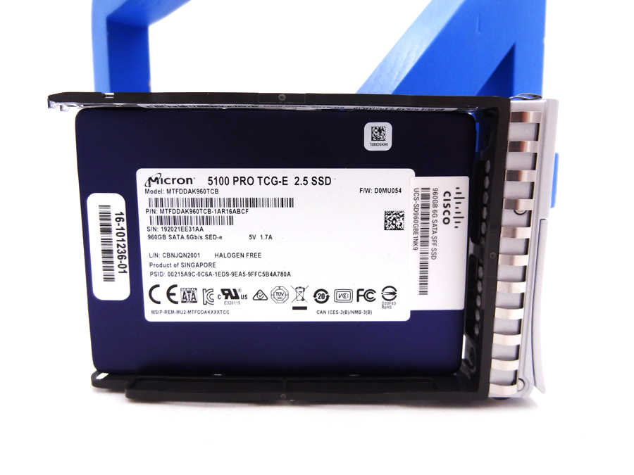 CISCO UCS-SD960GBE1NK9 960GB Enterprise value SATA SSD (1X FWPD, SED).