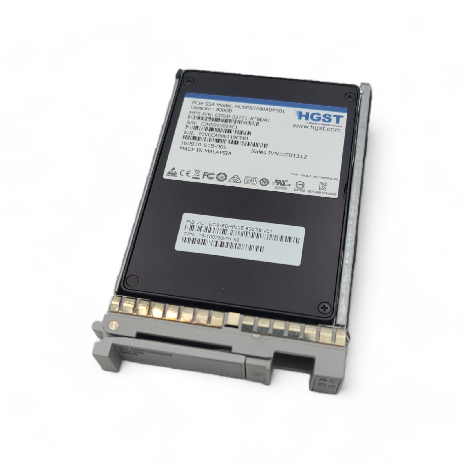 CISCO UCS-SDHPCIE800GB 800GB 2.5 in NVMe
