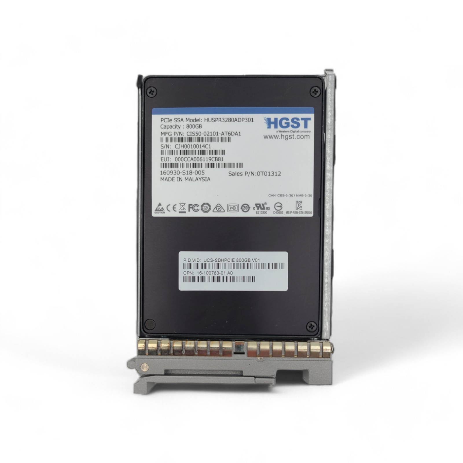 CISCO UCS-SDHPCIE800GB 800GB 2.5 in NVMe