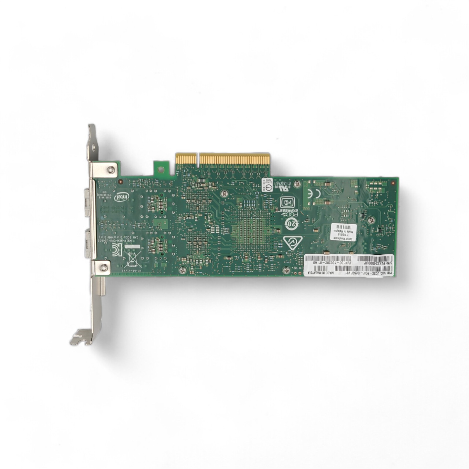 CISCO UCSC-PCIE-ID25GF UCSC-PCIE-ID25GF CISCO INTEL XXV710-DA2 2-PORT 25GB SFP28 PC