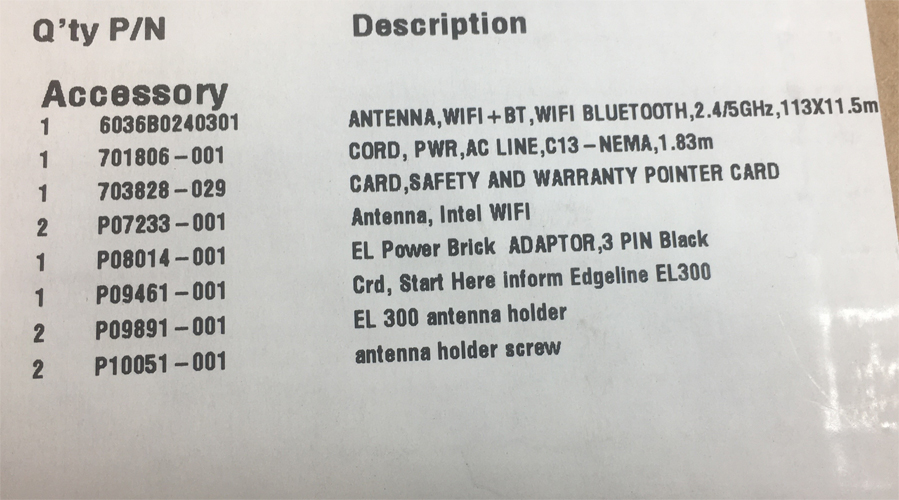 HP P06211-B21 HPE EDGELINE EL300 MINI-ITX SYSTEM