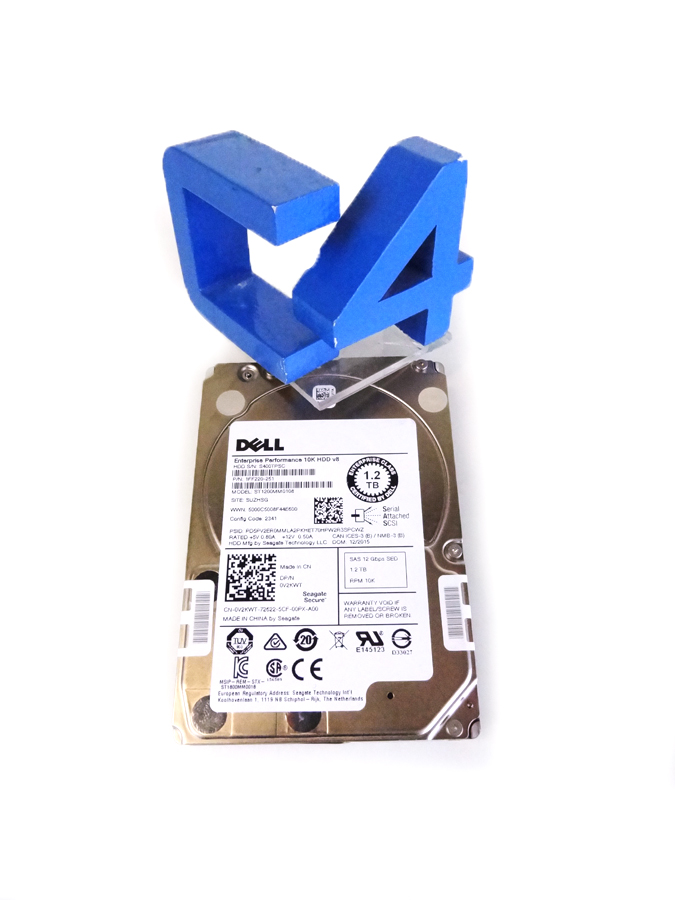 DELL V2KWT 1.2TB 10K SAS SED 2.5 12G HARD DRIVE 