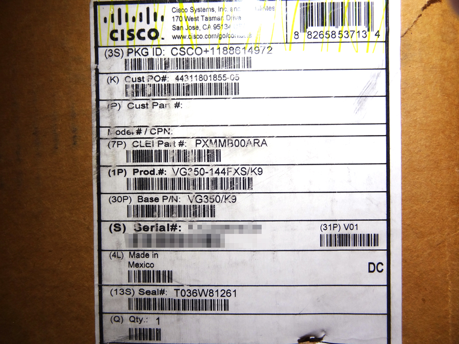 CISCO VG350-144FXS/K9 VG350 144 FXS BUNDLE *New Open Box*