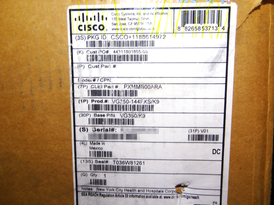 CISCO VG350-144FXS/K9 VG350 144 FXS BUNDLE *New Open Box*