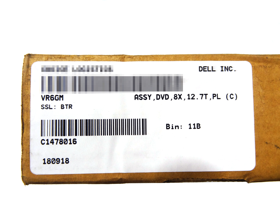 DELL VR6GM PRECISION T3600 SLIMLINE SATA DVD