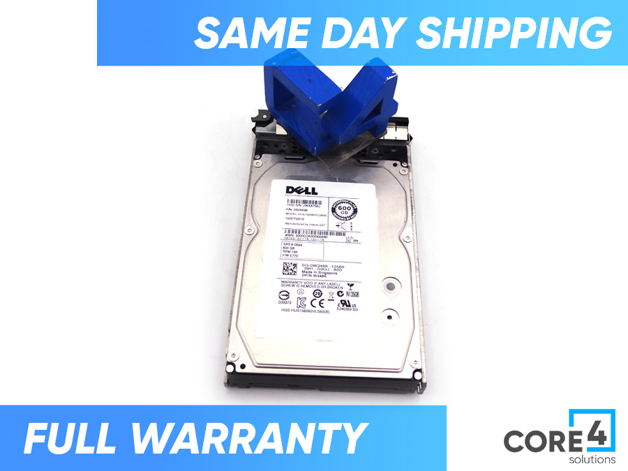 DELL W348K 600GB 15K 3.5 SAS 6GBPS HDD - 0B24496