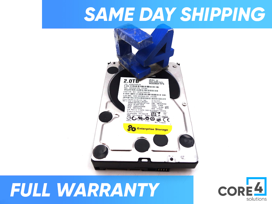 WD WD2003FYPS 2TB 7.2K SATA LFF DISK DRIVE