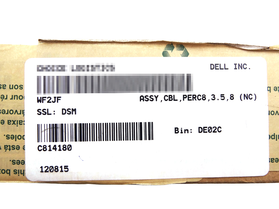 DELL WF2JF POWEREDGE T620 8-PORT SAS A