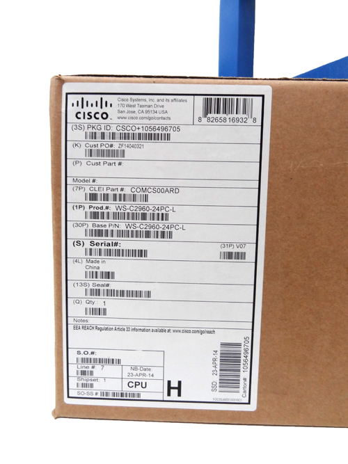 Cisco WS-C2960-24PC-L Catalyst 2960 24 10100 Poe + 2 Tsfp   Lan Base Image