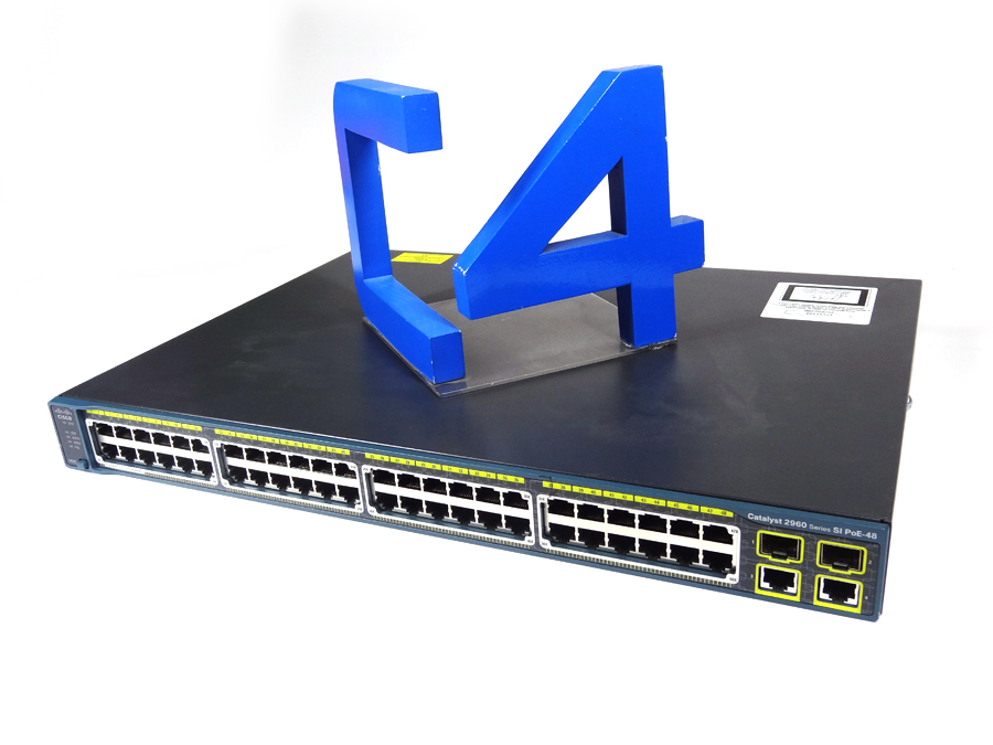 Cisco WS-C2960-48PST-S Catalyst 2960 48 10/100 Poe + 2 1000bt +2 Sfp Lan Switch