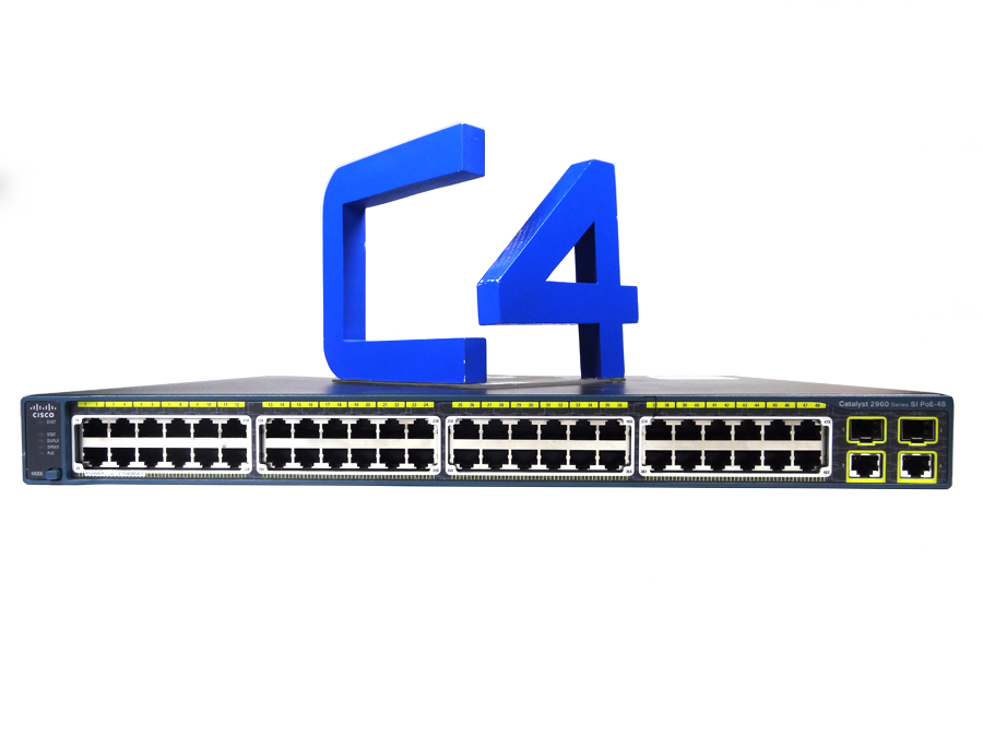Cisco WS-C2960-48PST-S Catalyst 2960 48 10/100 Poe + 2 1000bt +2 Sfp Lan Switch