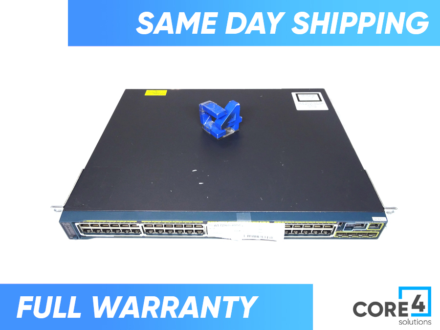 CISCO WS-C2960+48PST-L 2960+ 48 10/100 POE SWITCH *New Open Box* 