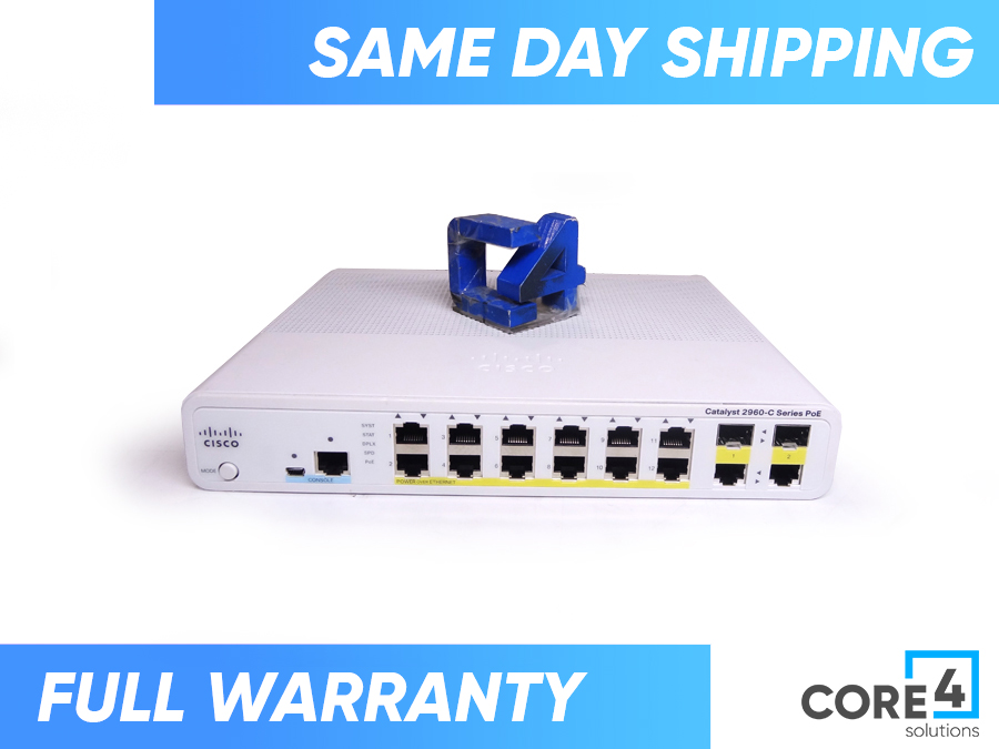 CISCO WS-C2960C-12PC-L CISCO SWICTH 12X10/100 + 2XGIG SFP - New Open Box