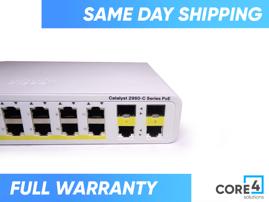 CISCO WS-C2960C-12PC-L CISCO SWICTH 12X10/100 + 2XGIG SFP - New Open Box