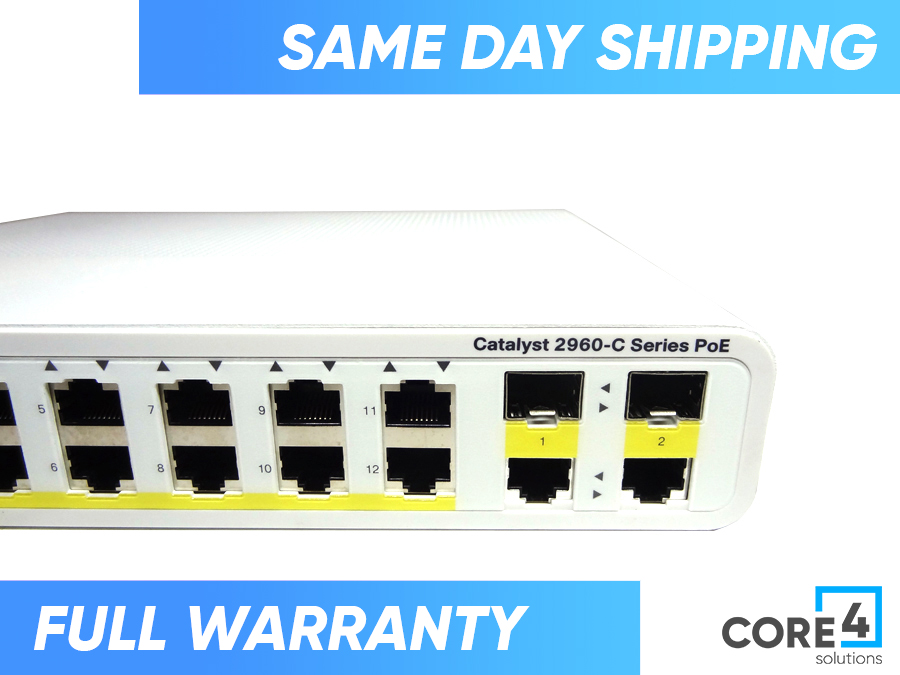 CISCO WS-C2960C-12PC-L 12X10/100 + 2XGIG SFP SWITCH
