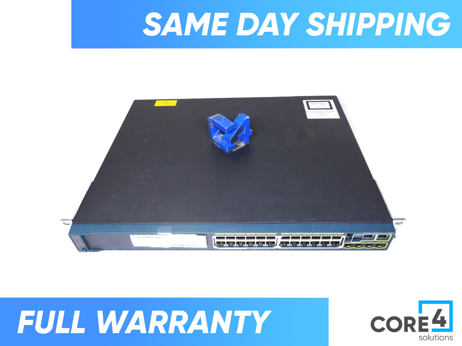 Cisco WS-C2960S-24PS-L Cisco 24 Poe+ Ge+4 1g Sfp, 370w Switch