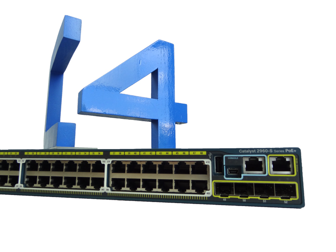 CISCO WS-C2960S-48FPS-L 48 PORT 101001000 POE + 4 X SFP