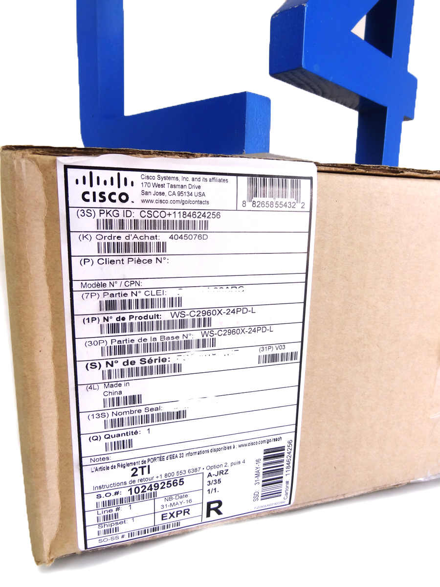 CISCO WS-C2960X-24PD-L CATALYST 2960-X 24 GIGE POE