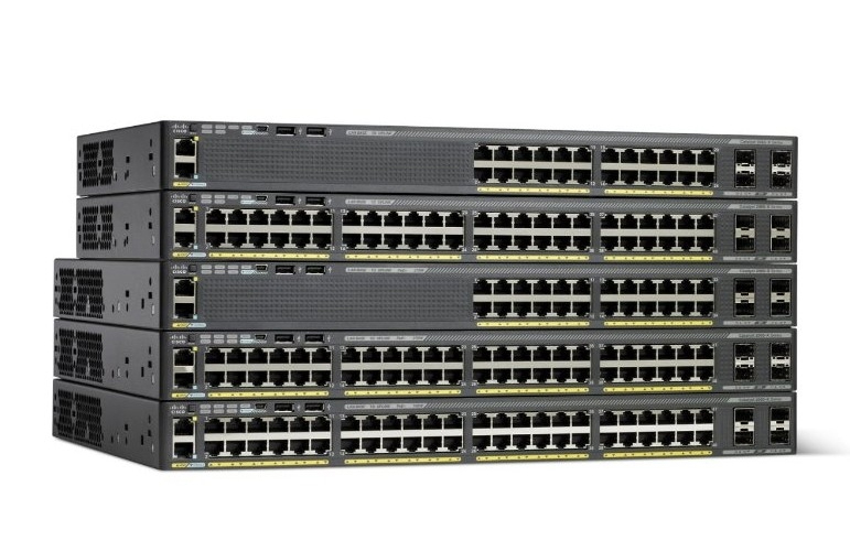 Cisco WS-C2960X-48FPD-L - Catalyst 2960-X 48 GigE PoE 740W, 2 x 10G SFP+, LAN Base