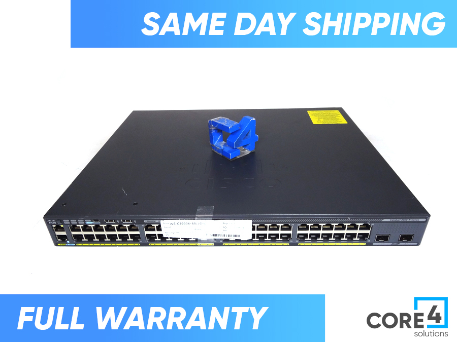 CISCO WS-C2960X-48LPD-L 48 POE+ GE+2 10G SFP+, LAN SWITCH