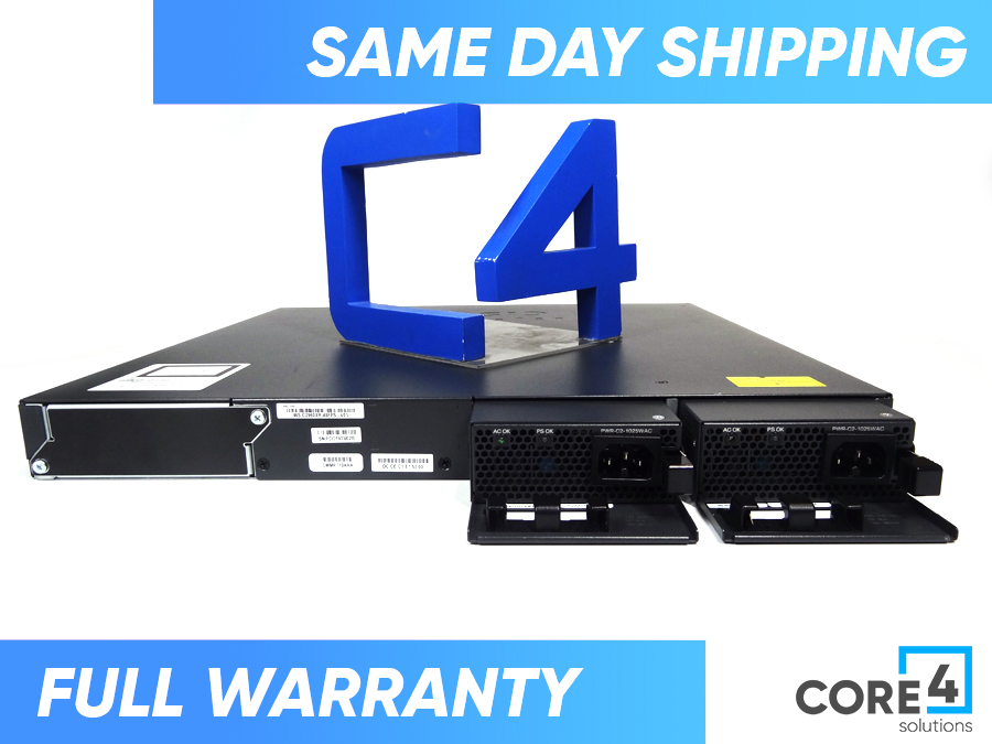 CISCO WS-C2960XR-48FPS-I CATALYST 48 PORT POE SWITCH