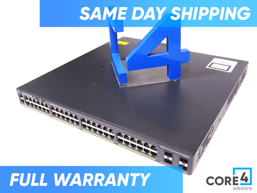 CISCO WS-C2960XR-48FPS-I CATALYST 48 PORT POE SWITCH