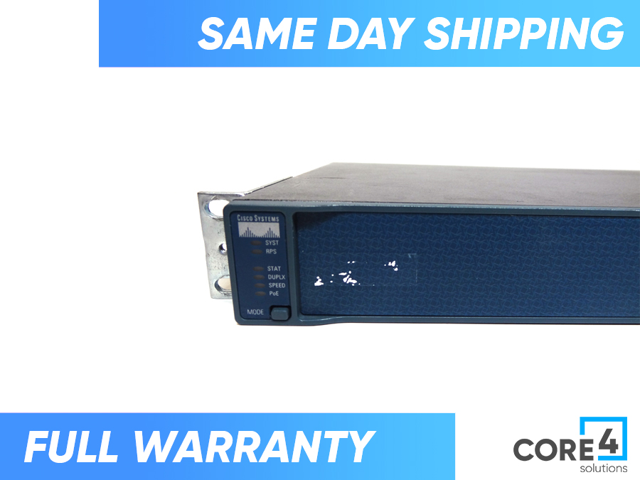 CISCO WS-C3560-24PS-S Catalyst 3560 24 10/100 PoE + 2 SFP Switch