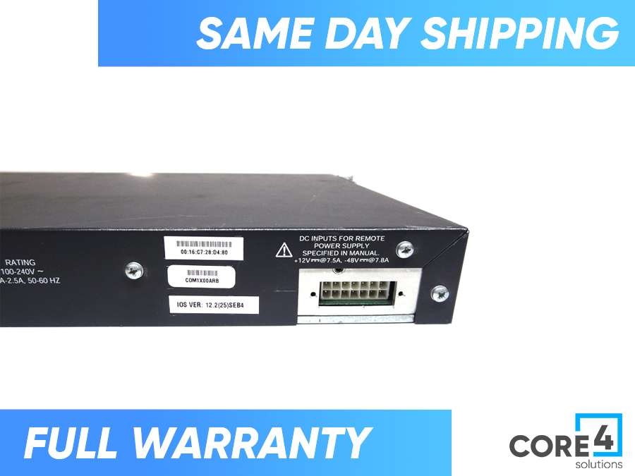 CISCO WS-C3560-24PS-S Catalyst 3560 24 10/100 PoE + 2 SFP Switch