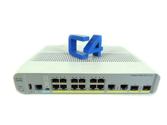 CISCO WS-C3560CX-12TC-S 12XGE,2X1G SFP,2X1G,IP BASE Switch