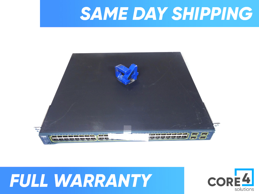 CISCO WS-C3560-48PS-S Catalyst 3560 48 10/100 PoE + 4 SFP Switch 
