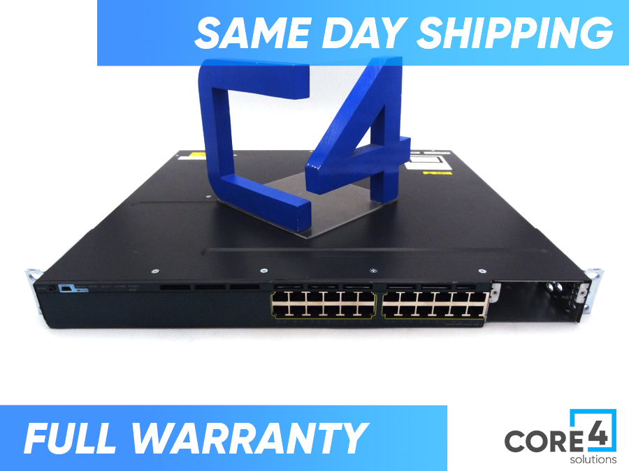 Cisco WS-C3560X-24P-L 24 Poe+ 1000, Lan Base, 715w Switch