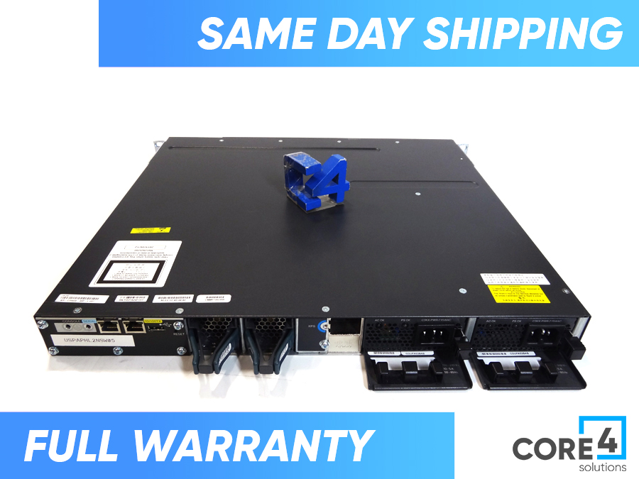 CISCO WS-C3560X-48P-S CATALYST 3560X 48 PORT POE IP BASE SWITCH 