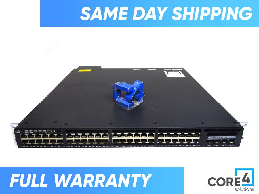 CISCO WS-C3650-48FD-L 48 POE+ GE, E SWTICH *New Open Box*