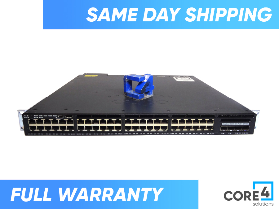 CISCO WS-C3650-48FD-L 48 x 10/100/1000 (PoE+) + 2 x 10 Gig Switch *New Sealed*