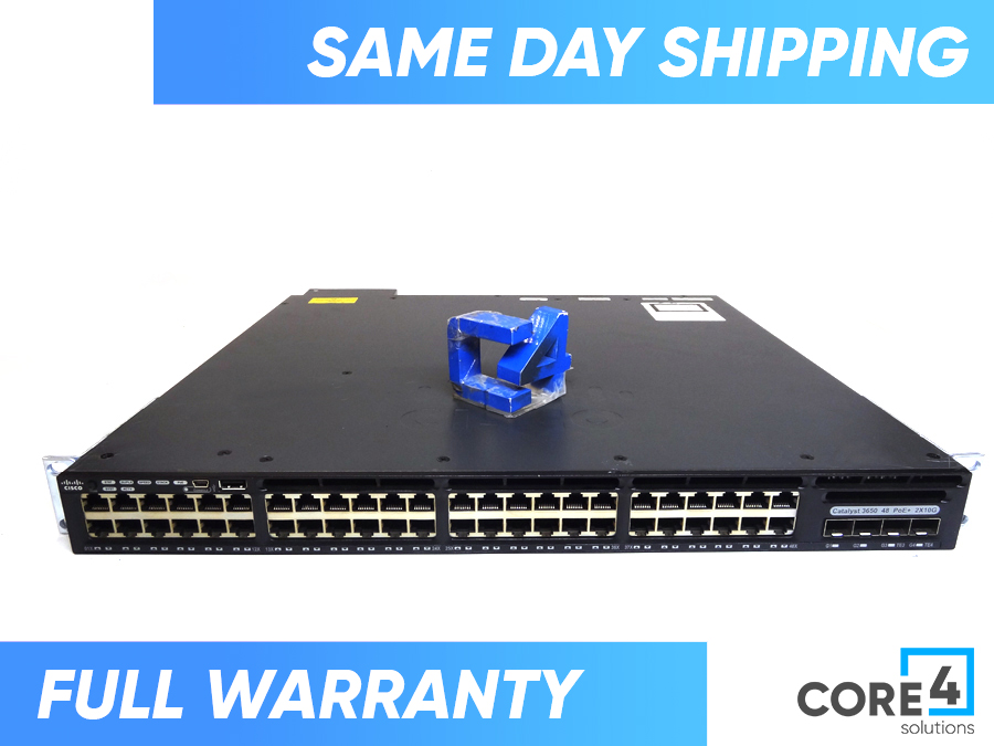 CISCO WS-C3650-48FD-L 48 POE+ GE, E SWTICH *New Open Box*
