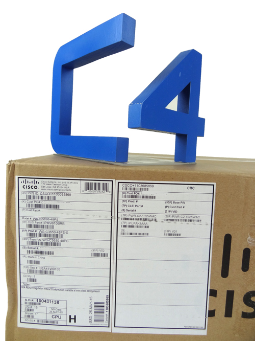 CISCO WS-C3650-48FS-S CATALYST 3650 48PORT FULL POE 4X1GE