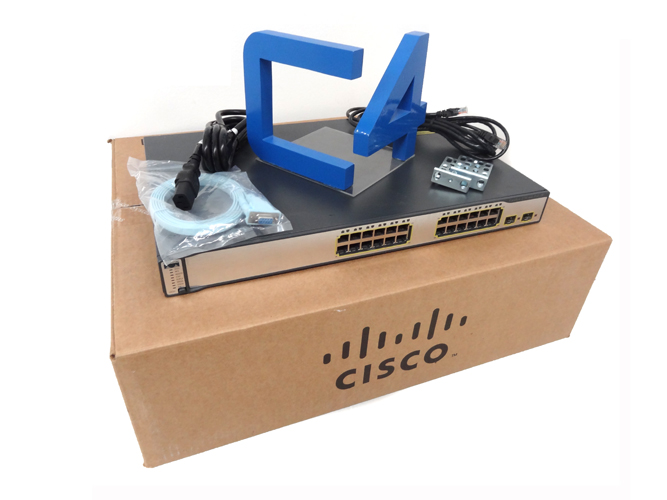 CISCO WS-C3750-24PS-S Catalyst 3750 24 10/100 PoE + 2 SFP