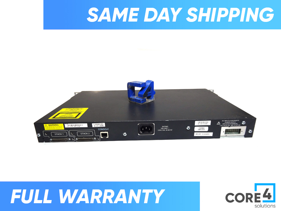 CISCO WS-C3750-24PS-S Catalyst 3750 24 10/100 PoE + 2 SFP Switch