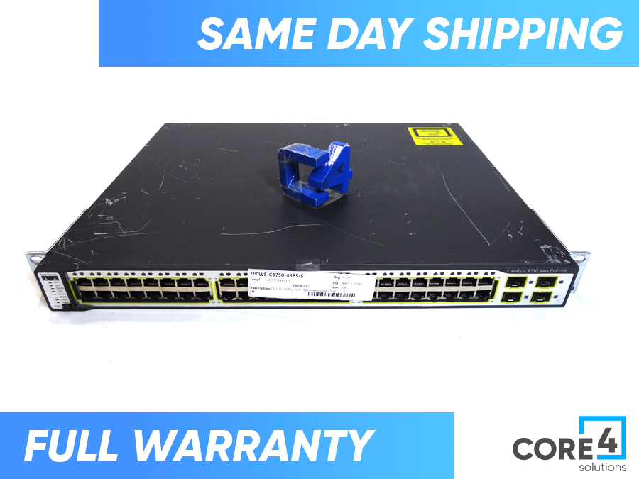 CISCO WS-C3750-48PS-S CATALYST 3750-48PS SMI - SWITCH 