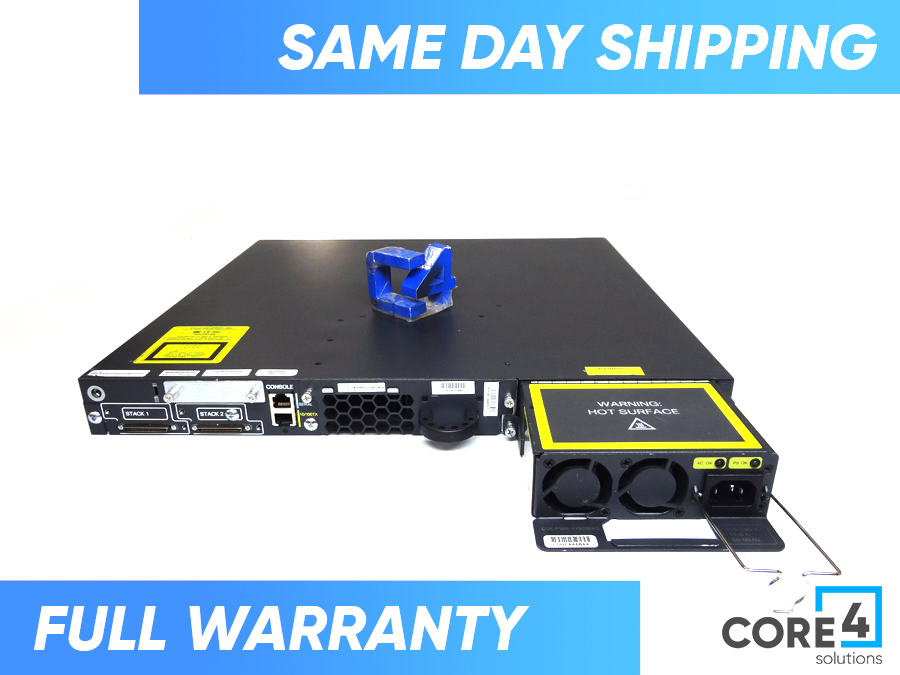 CISCO WS-C3750E-48PD-SF Catalyst 3750E 48 10/100/1000 PoE+2 Switch