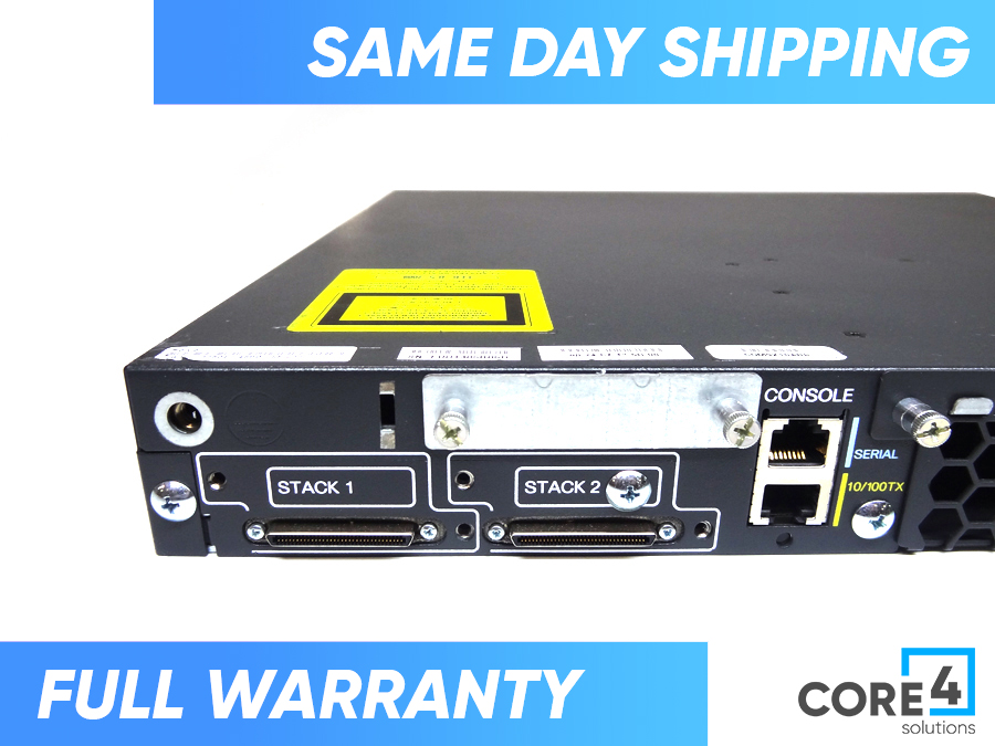 CISCO WS-C3750E-48PD-SF Catalyst 3750E 48 10/100/1000 PoE+2 Switch