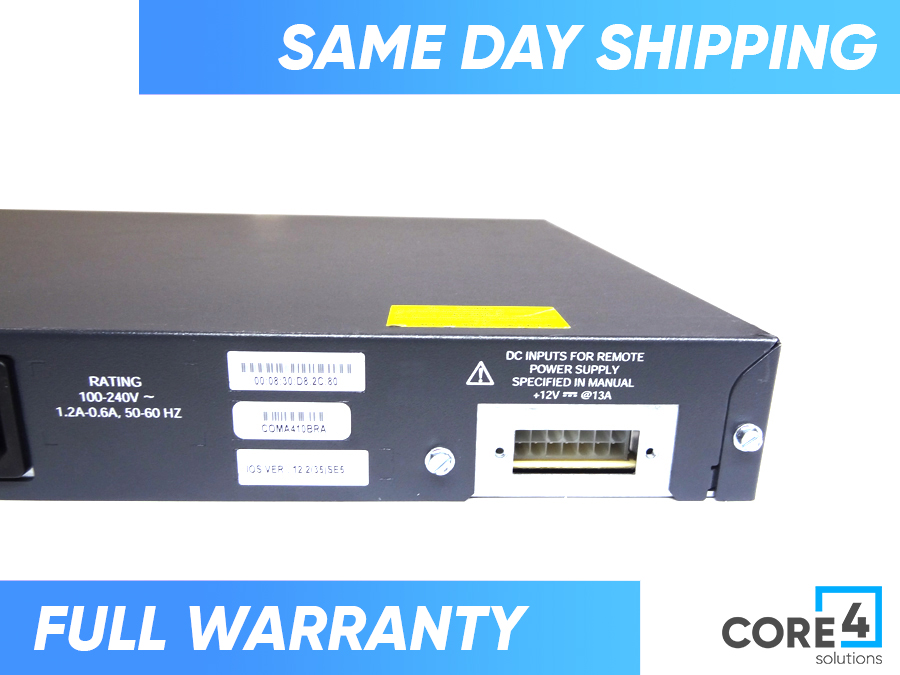 Cisco WS-C3750G-12S-E Catalyst 3750 12 Sfp + Ips Image Switch