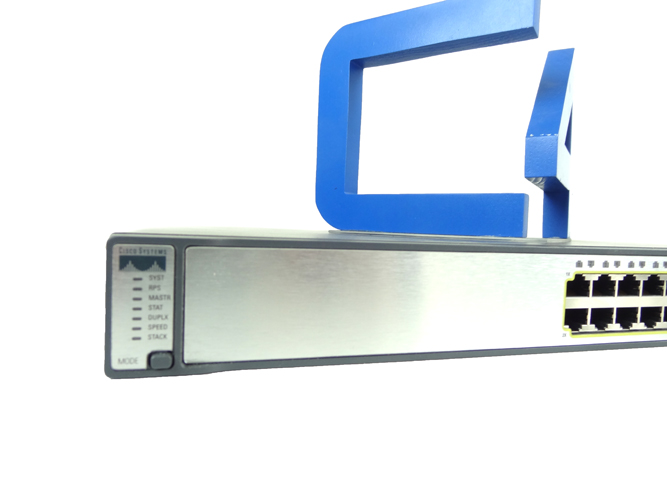 CISCO WS-C3750G-24TS-S1U CATALYST 3750G-24TS-S1U - SWITCH - 24 PORTS WITH 4 SFP -SMI 1U( CUT FACEPLATE). REFURBISHED