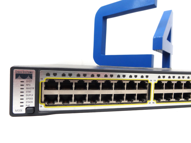 CISCO WS-C3750G-48PS-S Catalyst 3750 48 101001000T PoE +